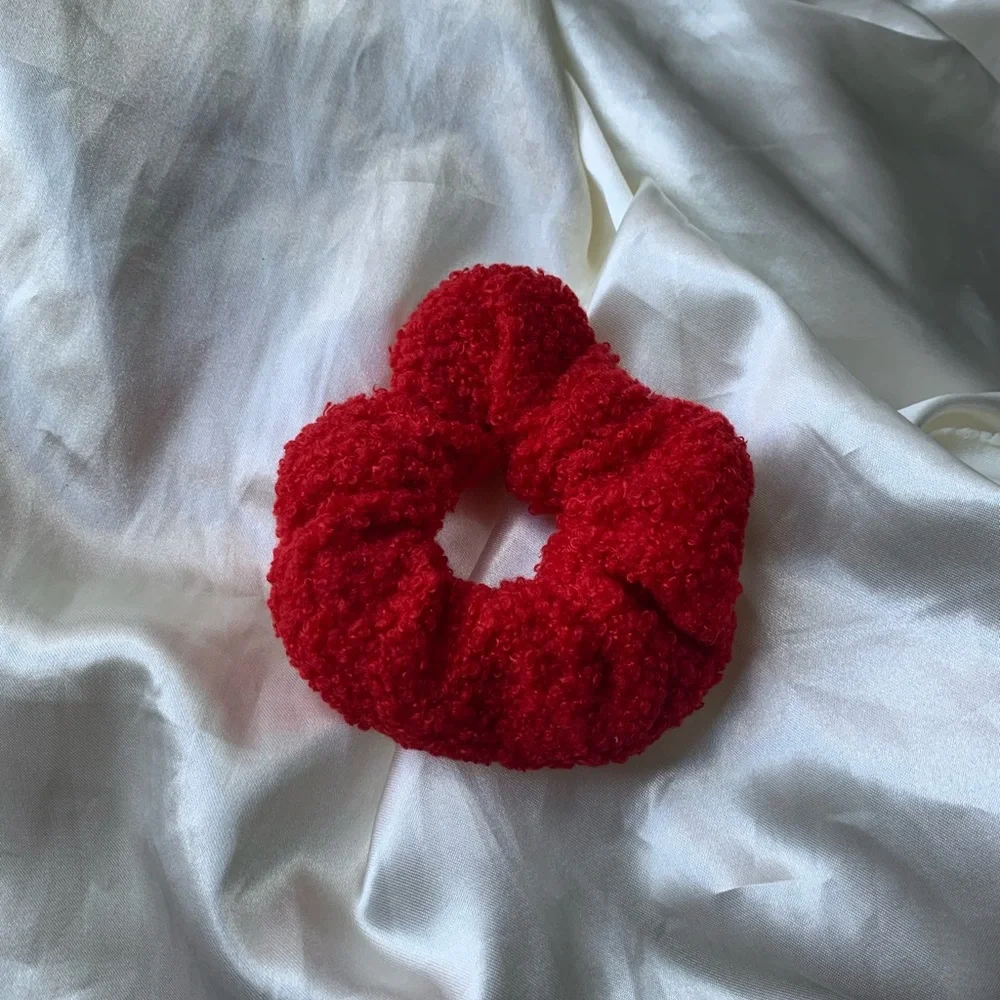 Teddy Sweaterlike Scrunchies